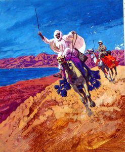 Camel Race art by Harry Green