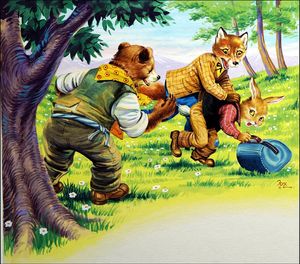 Caught Red Pawed art by Henry Fox