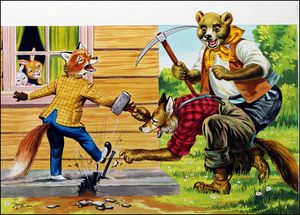 Brer Rabbit: Near Miss art by Henry Fox