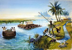 Life on the Nile art by Peter Jackson