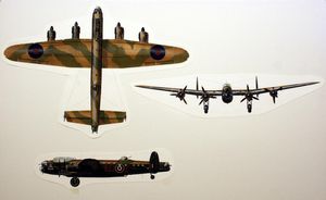 Lancaster Bomber art by Keith Fretwell