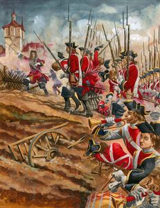 The Duke of Marlborough at Blenheim art by Peter Jackson