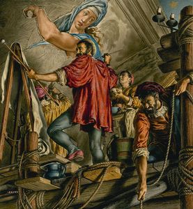 Michelangelo Painting the Sistine Chapel art by Jack Hayes