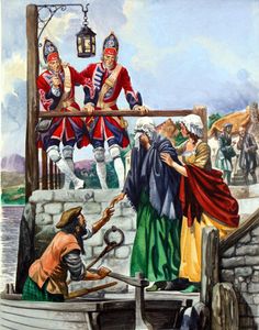 Bonnie Prince Charlie Escapes in Disguise art by Peter Jackson