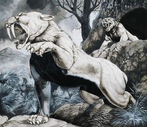 Sabre-Tooth! art by Richard Hook