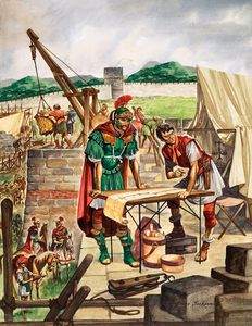 Building Hadrian's Wall art by Peter Jackson