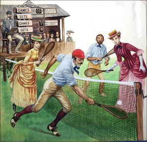 Anyone For Tennis? art by Peter Jackson
