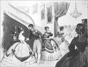 Crazy Ball Gowns art by Barrie Linklater