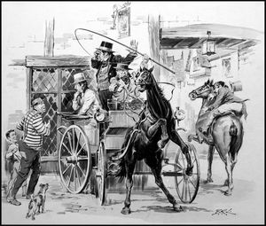 Tale of a Reluctant Horse art by Barrie Linklater