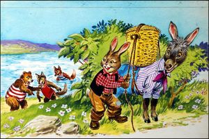 Brer Donkey Takes the Load art by Virginio Livraghi