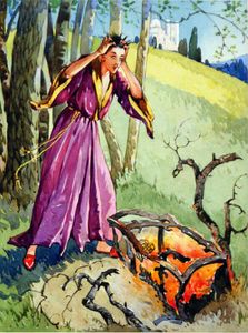 The Flying Trunk: Burnt to Ashes art by A E Kennedy