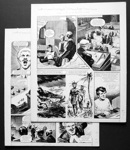 Number 13 Marvel Street - In Court (TWO pages) art by Bill Lacey