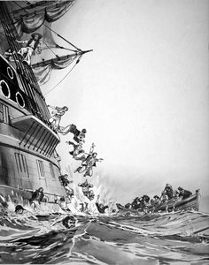 Death of a Man-O'-War art by Angus McBride
