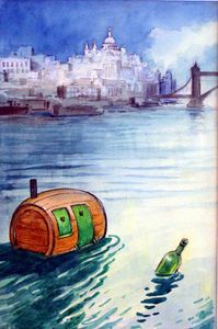 Katie Mouse Goes to London: Travels with Bottle art by Philip Mendoza
