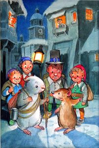 Gulliver Guinea-Pig: A Meeting of Friends art by Philip Mendoza