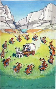 Gulliver Goes West 4 art by Philip Mendoza