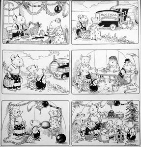 Katie Country Mouse Xmas art by Philip Mendoza