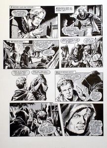 Robin of Sherwood art from Look In issue 26 page 21 art by Mike Noble
