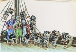 Sinbad the Sailor - Hairy Predicament art by Ron Embleton