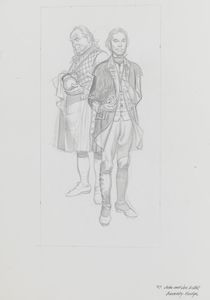 Barnaby Rudge - Old John and Joe Willet art by Ron Embleton