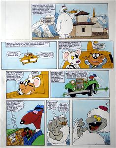 Danger Mouse - Hetty the Yetti (TWO pages) art by Arthur Ranson