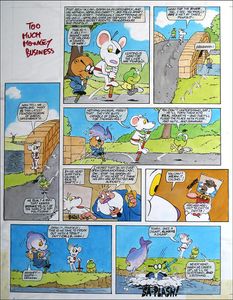 Danger Mouse - Something Fishy (TWO pages) art by Arthur Ranson
