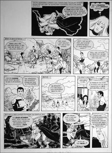 Galaxy Rangers: Away You Dog (TWO pages) art by Arthur Ranson