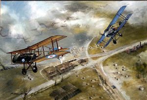 Richthofen's Air Duel art by Michael Roffe