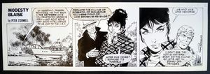 Modesty Blaise Daily Strip #4274 art by Enric Badia Romero