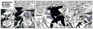 Modesty Blaise daily strip #8269 - The Nude Vengeance art by Enric Badia Romero