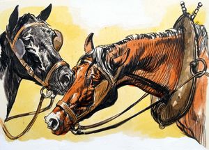 Black Beauty - Necking art by Carlos Roume