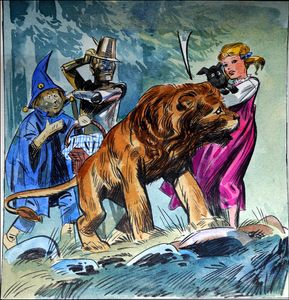 Wizard of Oz - A Talking Lion art by Giorgio Trevisan