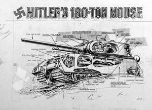 Hitler's 180-Ton Mouse art by Peter Sarson