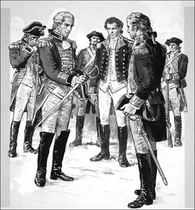 General Burgoyne art by Clive Uptton