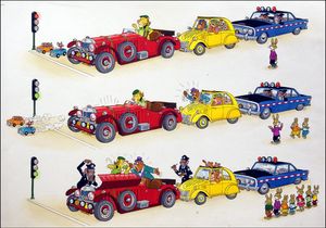 Fender Benders art by Peter Woolcock