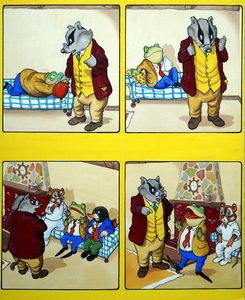 The Wind In The Willows: A Stern Lecture art by Peter Woolcock