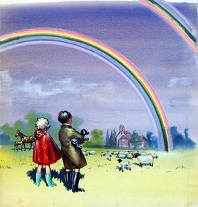 R is for Rainbow art by John Worsley