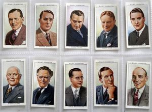 Full Set of 50 Cigarette Cards: Radio Celebrities Second Series (1935) by Various