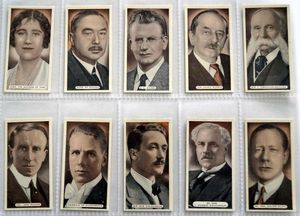 Full Set of 25 Cigarette Cards: Famous Scots  (1935) by Various
