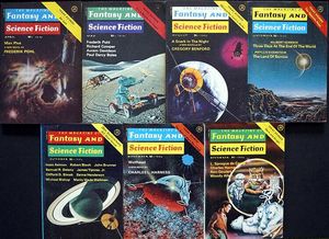 The Magazine of Fantasy and Science Fiction: 1976 & 1977 (Incomplete) - Volume 50, #4 - 5 & Volume 53, #2 - 6 (7 issues)