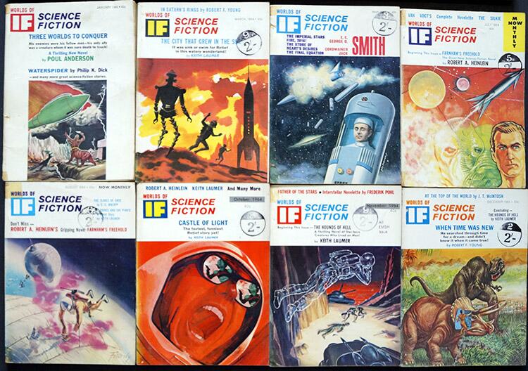 If: Worlds of Science Fiction: 1964 (8 issues)