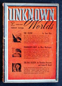 Unknown Worlds (UK Edition): February 1943 by Jane Rice, Mary MacGregor, Theodore Sturgeon, James H. Beard