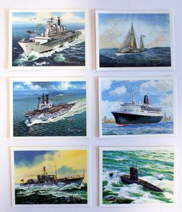 Cigarette Cards: Britain's Maritime History (6 cards)