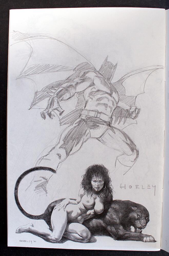 original Batman sketch by Horley, Alex Horley: Sketchbook #1