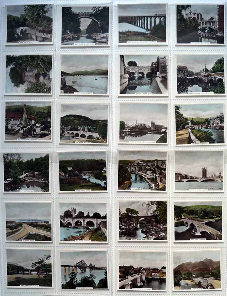 Complete Set of 48 'Views Of Interest' R. & J. Hill Cigarette Cards (1939)