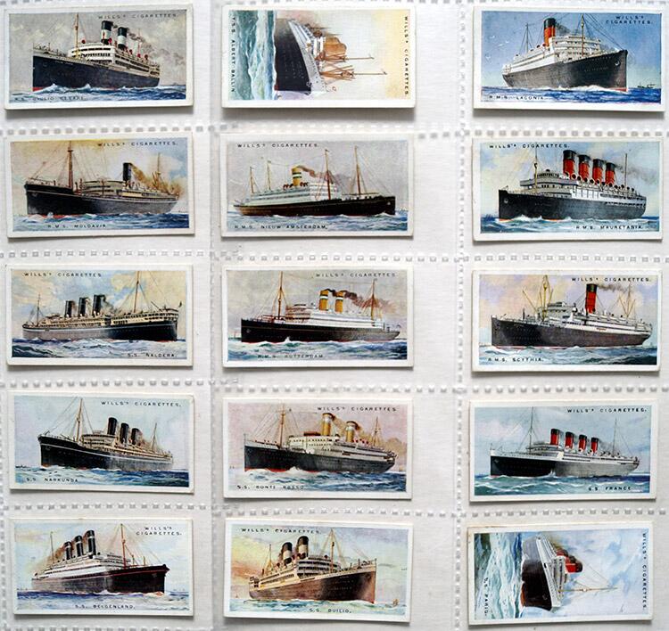Complete Set of 50 'Merchant Ships Of The World' Wills Cigarette Cards (1924)