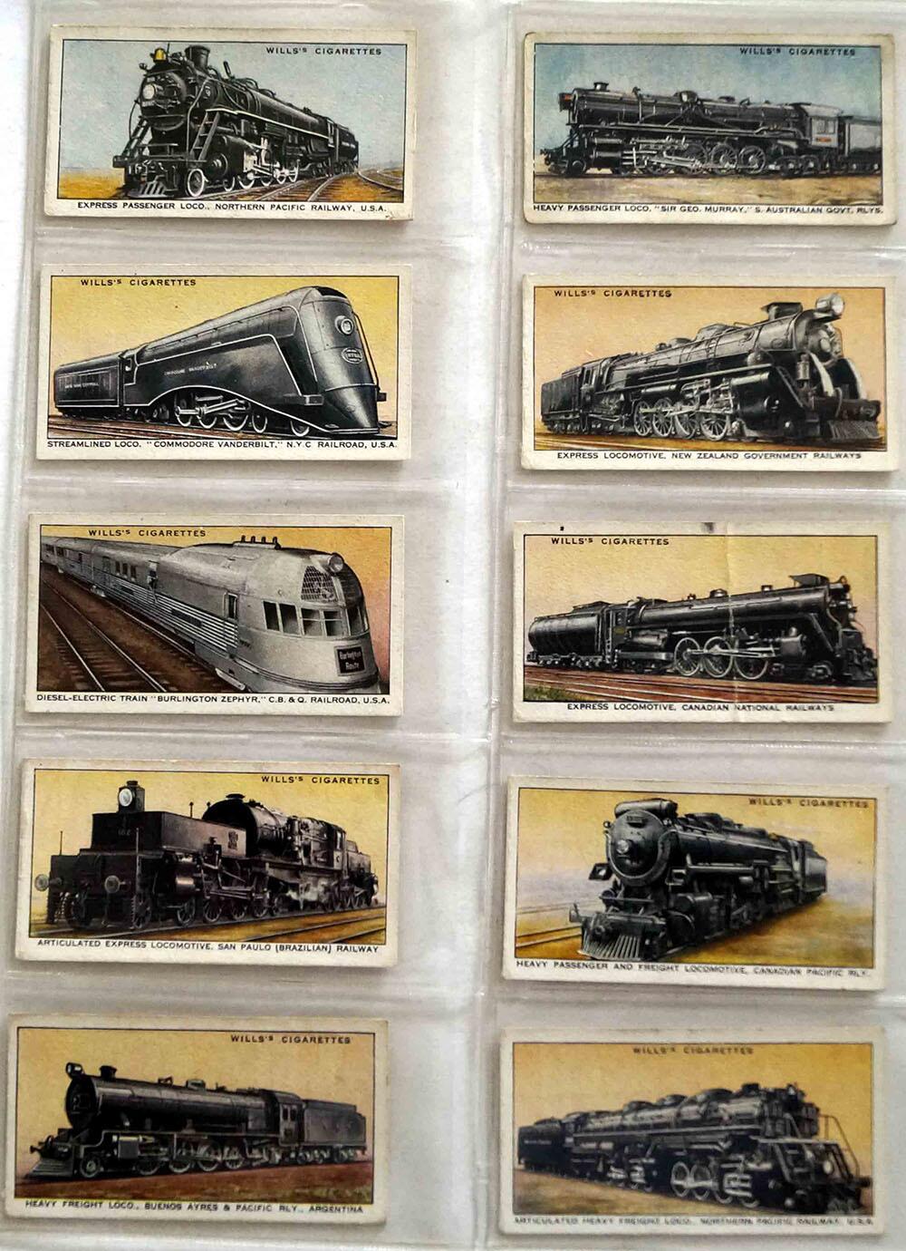wills cigarette cards trains Full Set of 50 Cigarette Cards: Railway Engines (1936) by Various at The  Book Palace