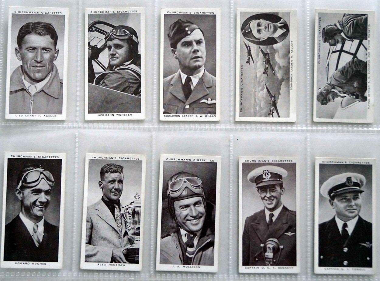 Full Set of 50 Cigarette Cards: Kings of Speed (1939) by Various