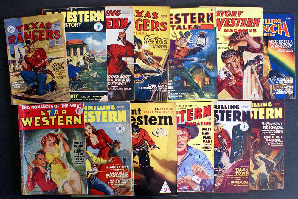British Western Pulps bundle (13 issues) by Various