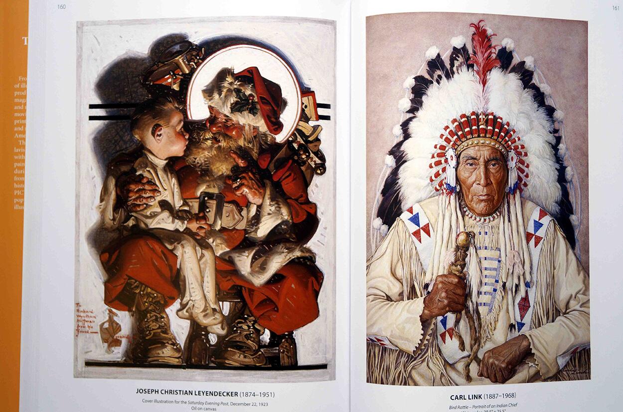 Two pages from the book, The Golden Age: Masterworks from the Golden Age of Illustration Volume 2